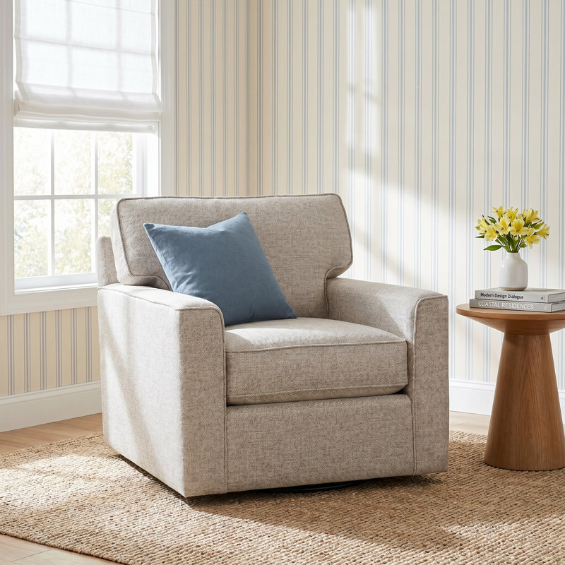 Fauteuil l 35 po Frye, Rayures salsa; 0210-21