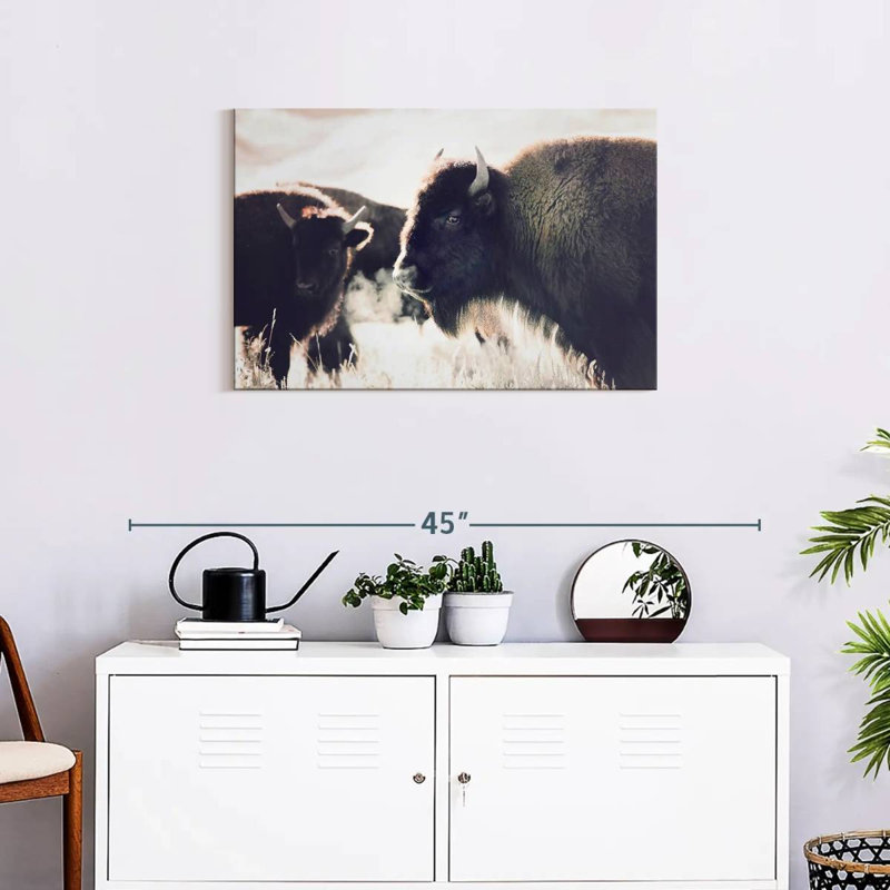 Brampt Buffalo Pasture, 20" H x 30" W