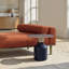 Vida Steel End Table, Antique Brass