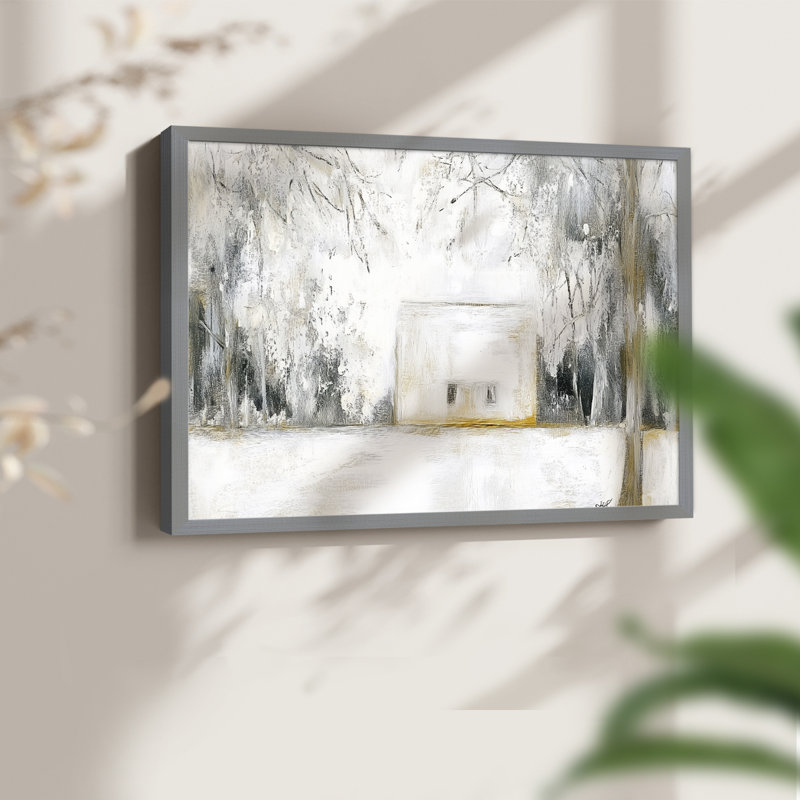 Art de Noël - CCLXIX - Reproduction encadrée - Restickable, H 11 po x l 14 po, Gris