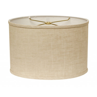 Light Yellow Linen Oval Lamp Shade