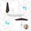Brod 295 cm W X 200 cm D Rectangular Market Parasol with Pulley Lift-2022629715