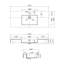 Lavabo de salle de bain rectangulaire en pierre 47,2 po