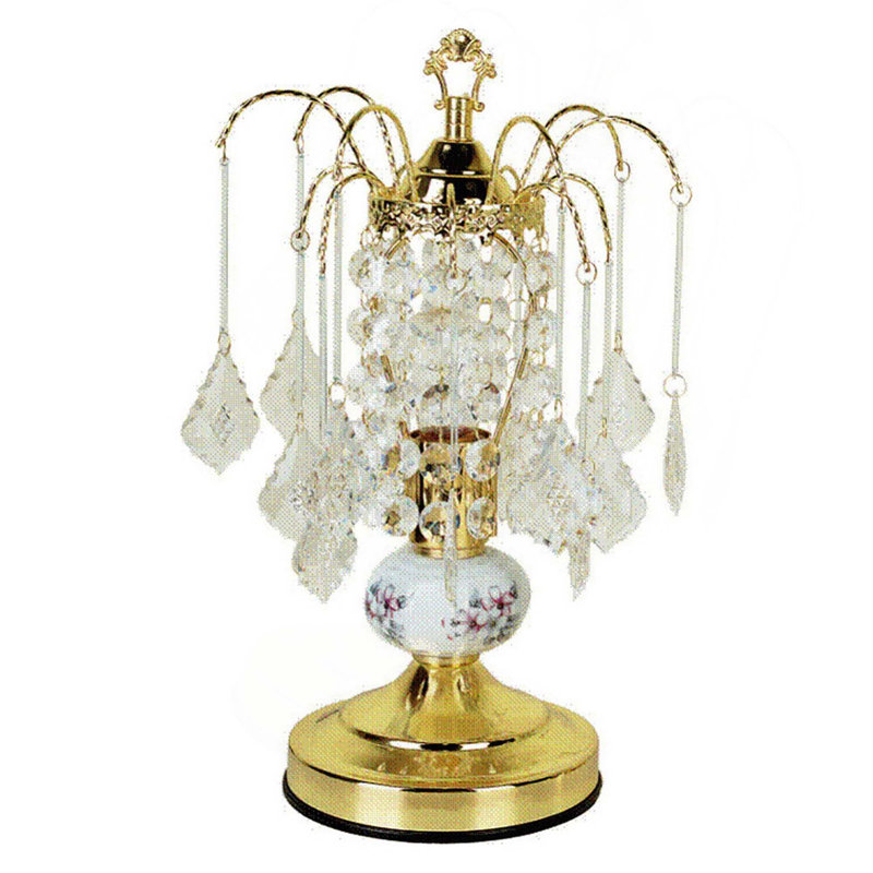 Lampe de table haute 15 po, décor en céramique