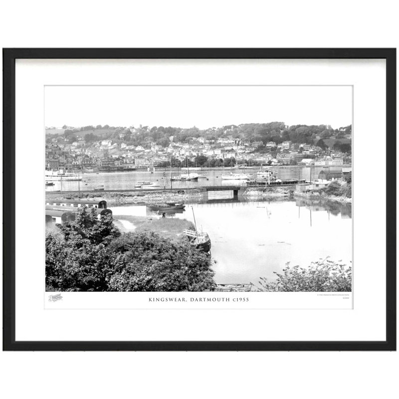 Kingswear, Dartmouth C1955 by Francis Frith - Single Picture Frame Print, 28cm H x 36cm W x 2.3cm D