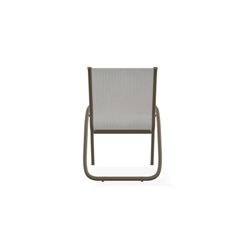 Premium All-Weather Wicker Outdoor Stacking Dining Armchair with Cushion, Textured Beachwood, Amalfi