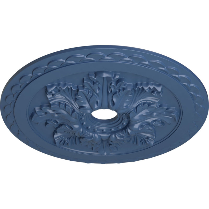 Endurathane Bordeaux Deluxe Ceiling Medallion, 23 5/8"OD x 3"ID x 2"P (Fits Canopies up to 4"), Hand-Painted Americana Finish
