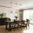 1-Copper transparent glass dimmable pendant light