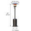 Chauffe-terrasse mocha au propane, 46 000 BTU