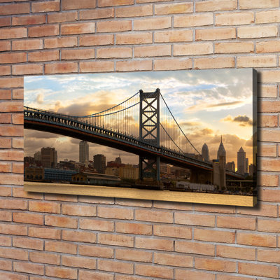 Philadelphia Bridge - Wrapped Canvas Print