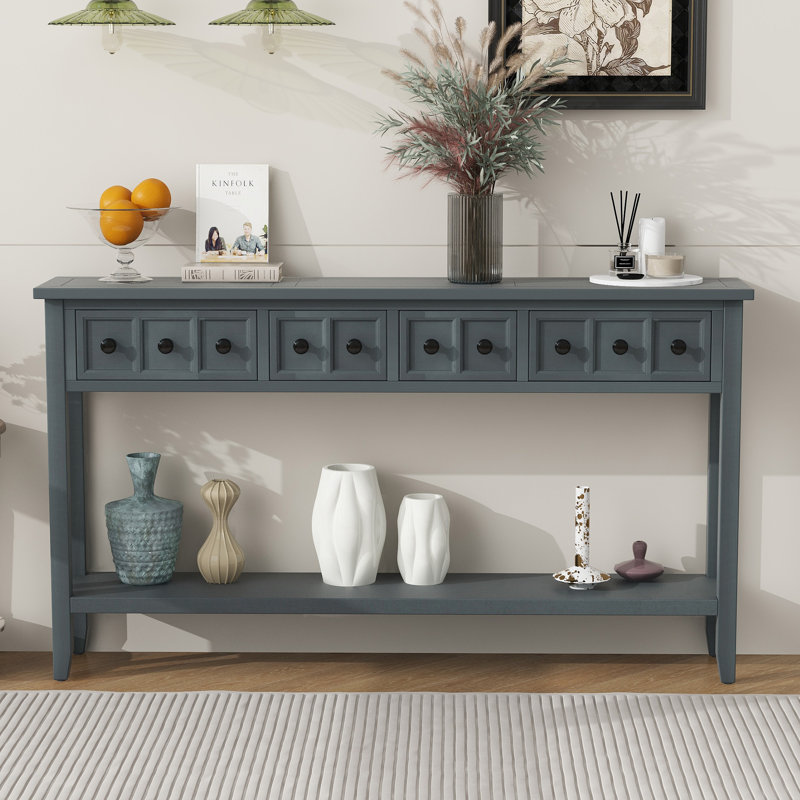Dalaina 60.03" W Console Table, Navy
