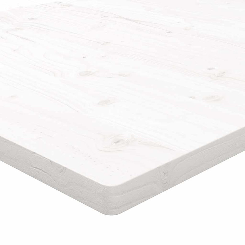 Quenemo Solid Wood Table Top, White, 2.5cm H x 110cm W x 60cm D