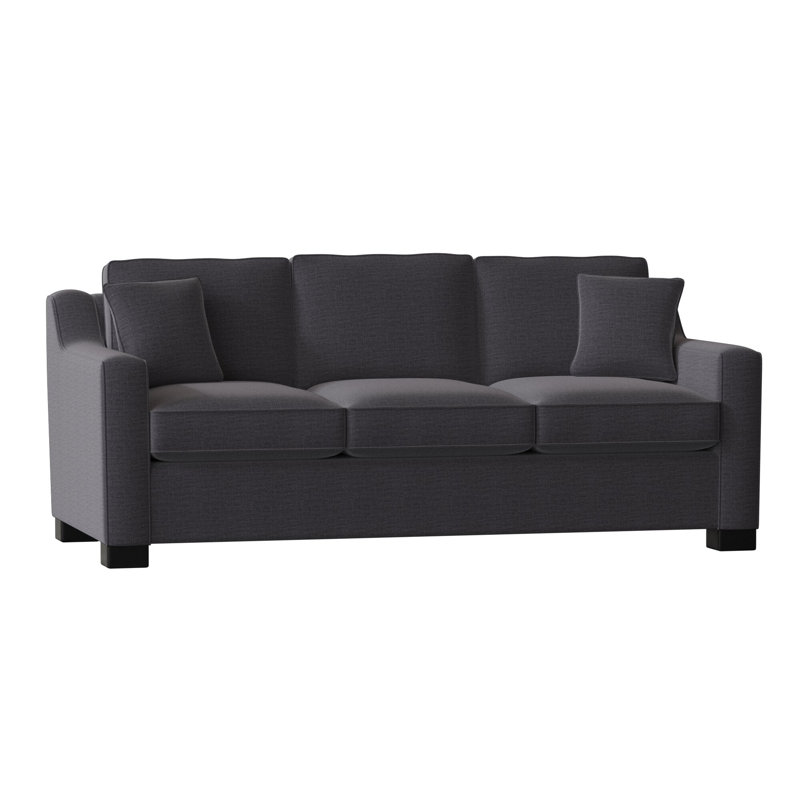 Aceyon Upholstered 79'' Reclining Sofa, Espresso, Jango Charcoal