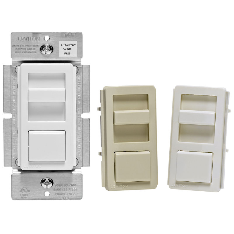 Leviton IllumaTech Watthite 600 Watt Slide Dimmer Switch 1 Pack