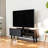 Berinthia TV Stand with 3 Shelves in Walnut/Grey Finish, 17.95" H X 47.10" W X 11.65" D-1315292250