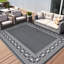 Grand tapis d'extérieur imperméable en polypropylène réversible, facile à nettoyer, résistant aux rayons UV, antidérapant et résistant aux rayons UV-730482975-730482971