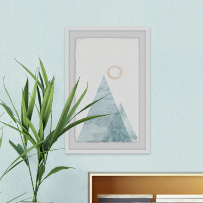 «Mountain of Sea» par Eyre Tarney - reproduction d'art encadrée