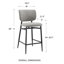 Tabouret de comptoir rembourré Inola-602289130