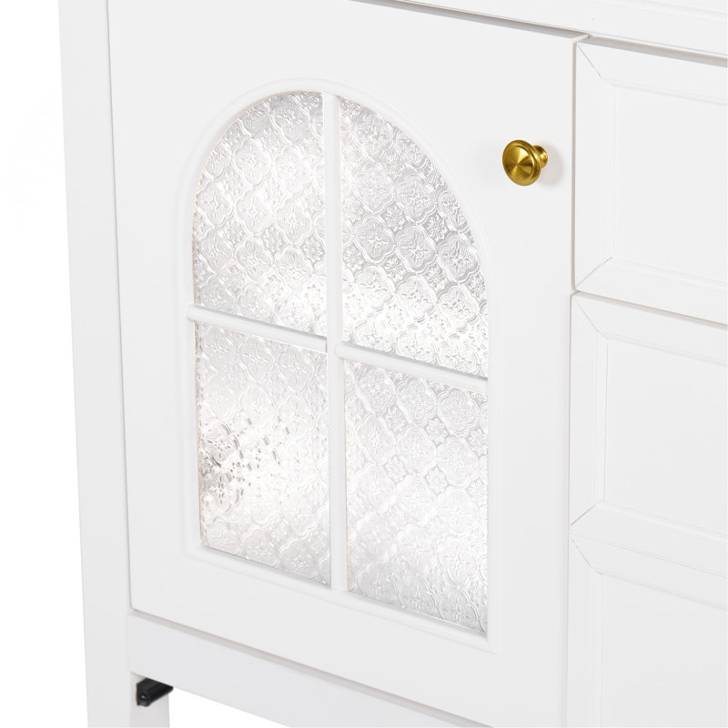 Armoire de salle de bain 35,6 ", seulement armoire, blanc