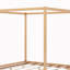 Lit plateforme à baldaquin avec pieds de support-94301907-94265531