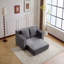 Canapé-lit, canapé-lit confortable à assise profonde, petit canapé en velours côtelé moderne pour la chambre à coucher du salon, coussin réversible avec coussins-2034647035