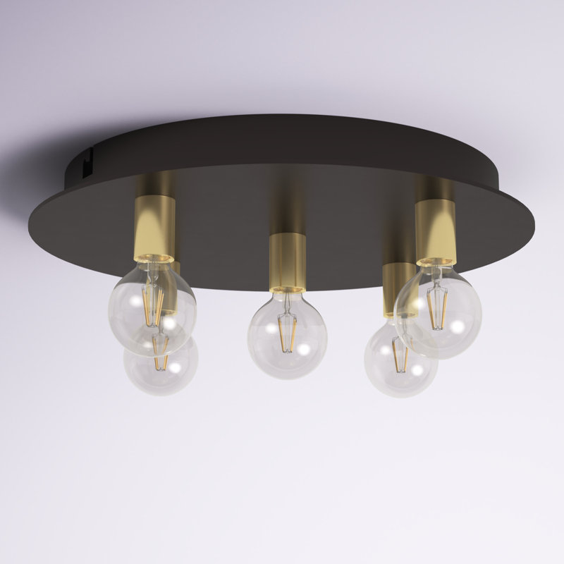 Plafonnier encastré 5 lumières Aliyas, Bronze