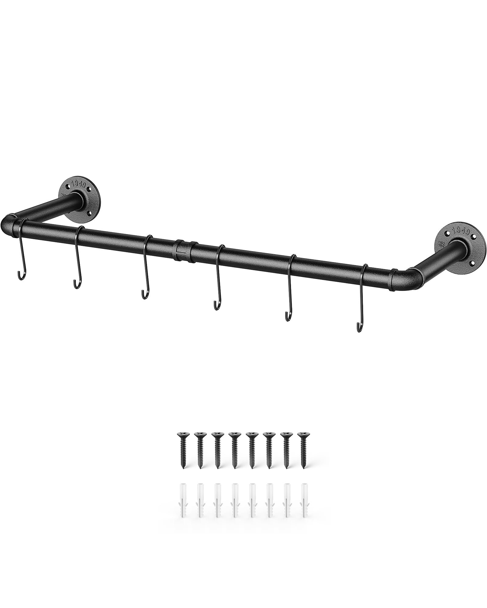 Williston Jeyceon 38.4'' Metal Wall Mounted Clothes Rack Wayfair