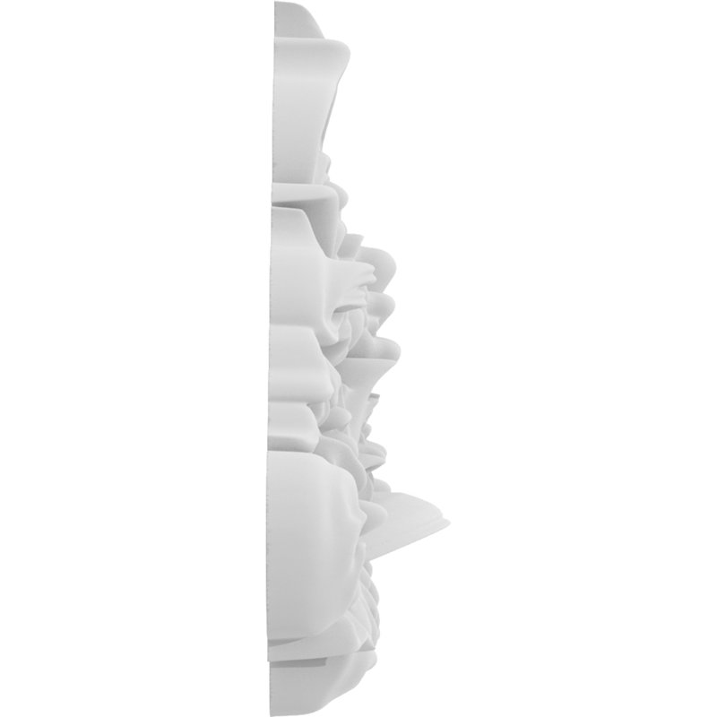 Rosette Delphos, H 1 po x l 1 po x P 0,25 po