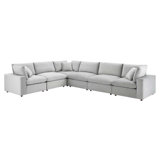 Commix Down Filled Overstuffed Velvet 6-Piece Sectional Sofa by Modway