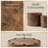 Nesting Coffee Table Set of 2 - Modern Round Solid Wood Drum Tables with Real Tree Ring Design for Living Room, Balcony & Small Spaces-584171345