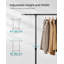 150cm Rolling Industrial Pipe Clothing Rack