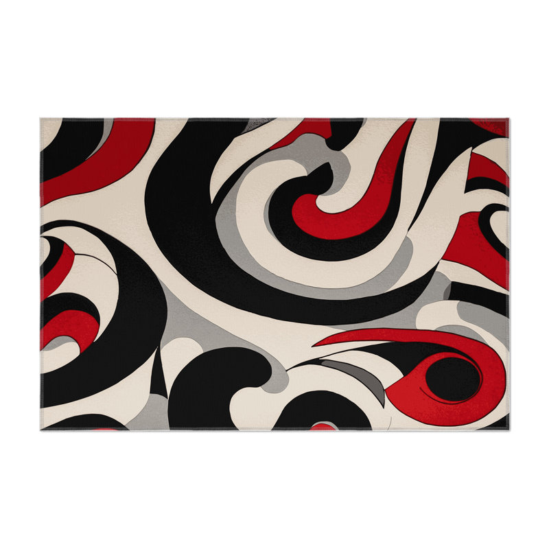 Cosmic Blaze Indoor And Outdoor Area Rug, Rectangle 1'6" x 2'6"