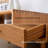 Simple solid wood storage cabinet bookcase