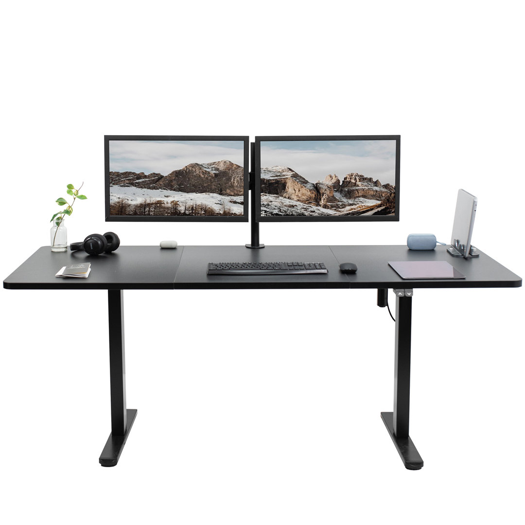 71" x 30" Electric Desk with 2 Button Controller DESK-KIT-0B7B Series Vivo Top 