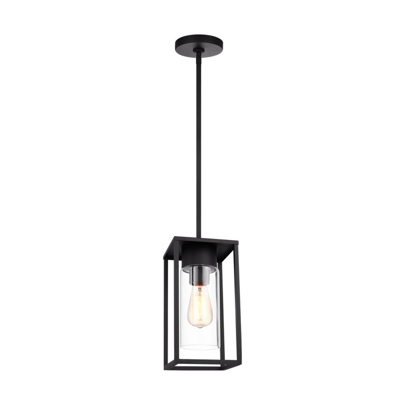 Idora Outdoor Hanging Lantern, Black