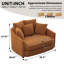 Fauteuil d'appoint en chenille surdimensionné-701439376