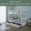 Lit superposé simple au-dessus de simple avec tiroirs Helwin-1694560674