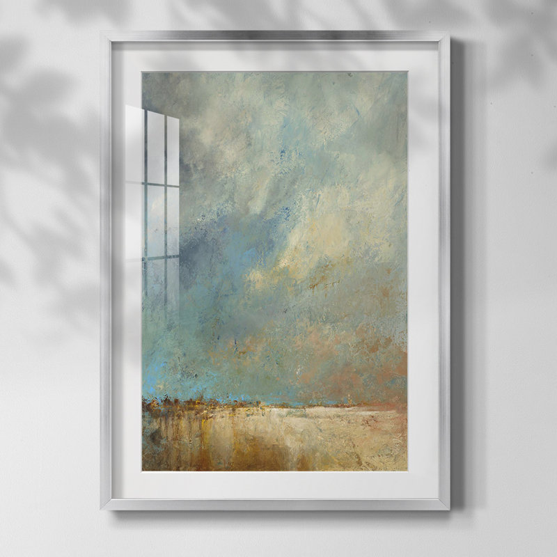 «Take A Seat II», impression sur papier, Papier avec cadre argenté, Blanc, Oui
