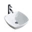 Lavabo de salle de bain carré en céramique pour bateau Modern