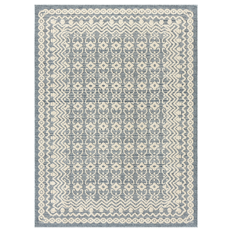 Moroccan Indoor Rug, Rectangle 6'7" x 9'2"
