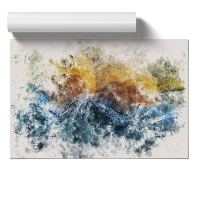 Incoming Waves Watercolour - Frameless Print