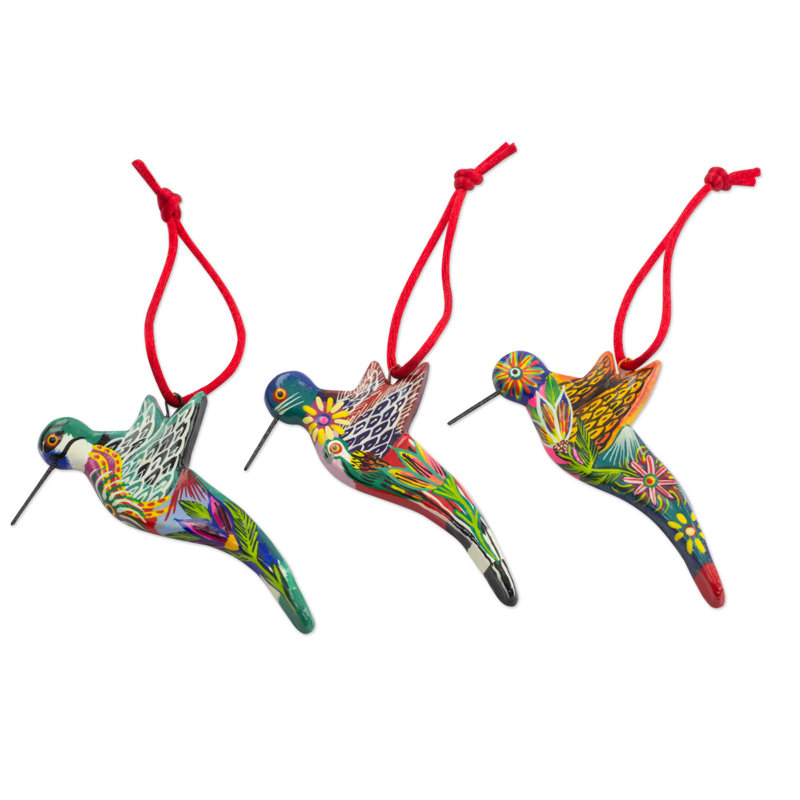 Ensemble d’ornement suspendu figurine hummingbird