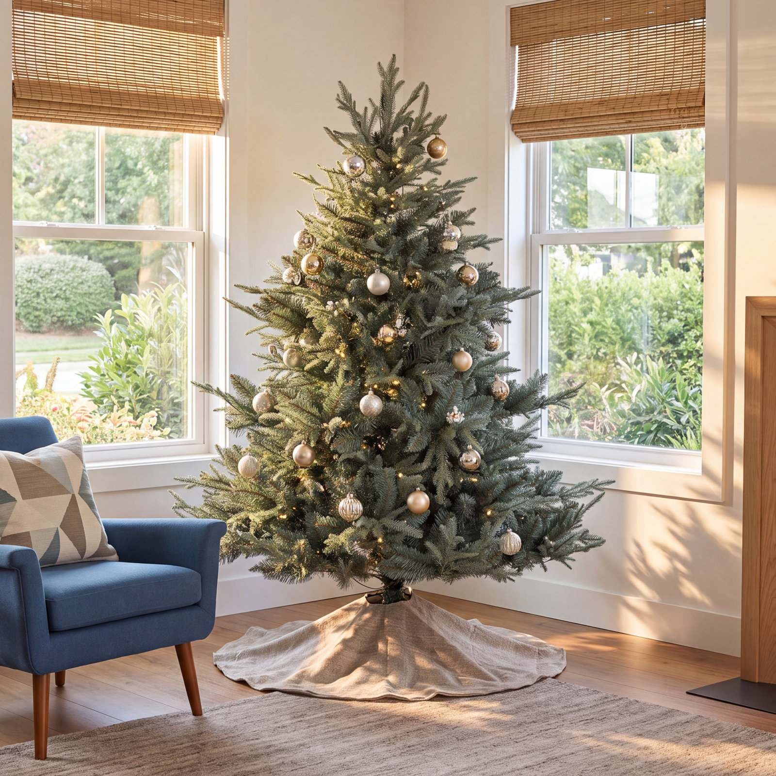 Majestic Prelit Mixed Tips Hinged Christmas Tree, 5'