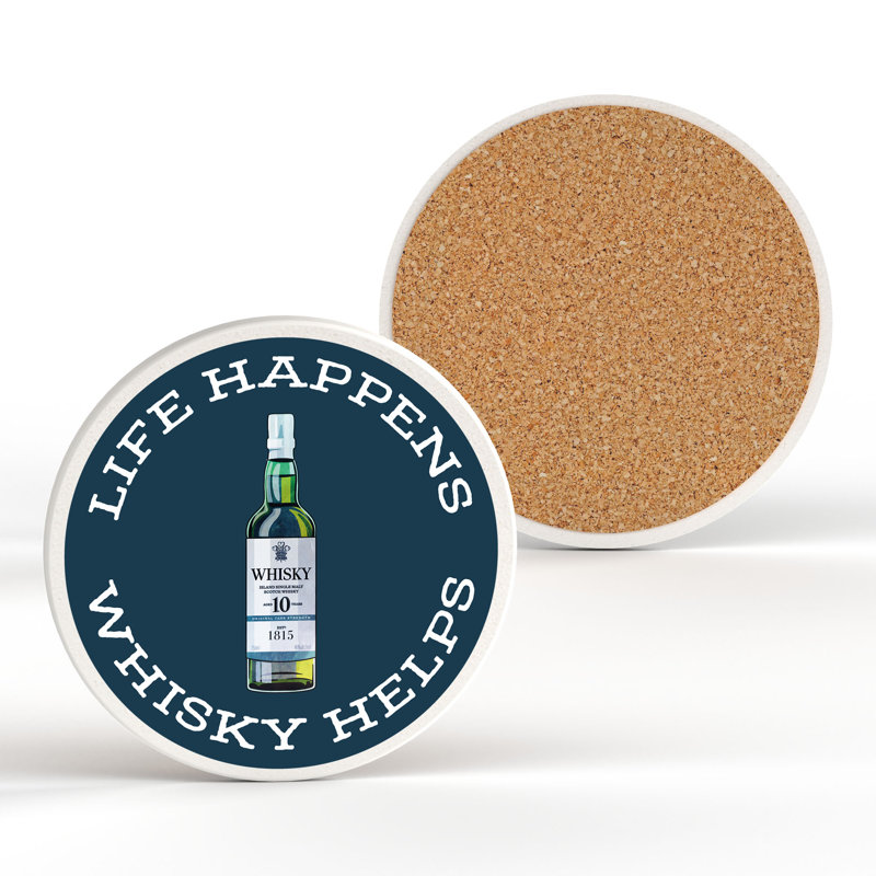 Kana Ceramic Round 1 Piece Coaster