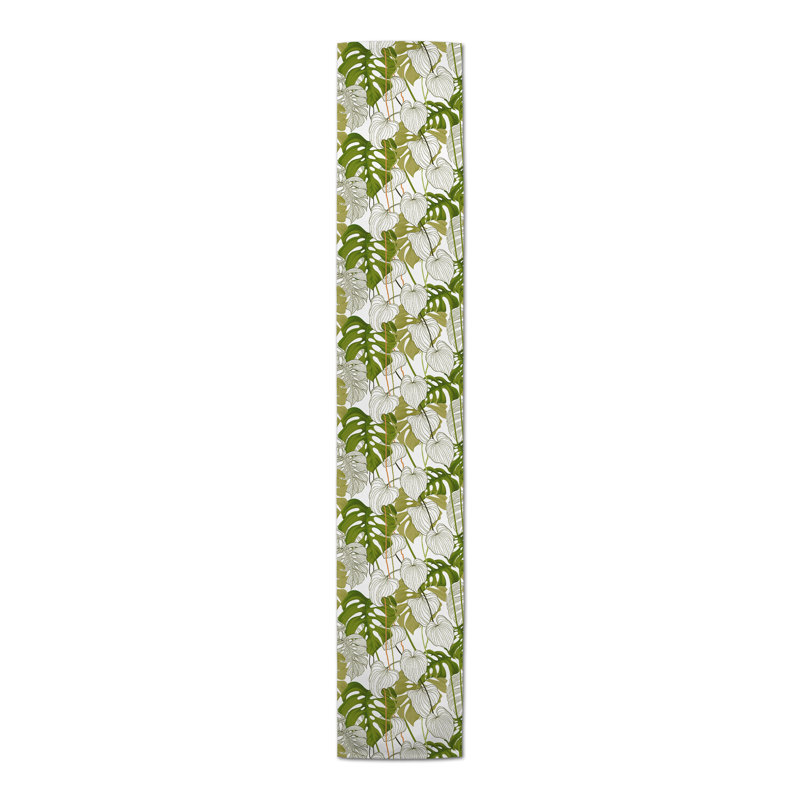 Crescantia Rectangle Polyester Table Runner, 90" x 16"
