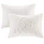 Literie 3 pièces King/King - Chenille de coton, Décoration de chambre de style bord de mer, King, Esthétique de la maison