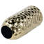10 Inch Hammered Gold Metal Table Vase