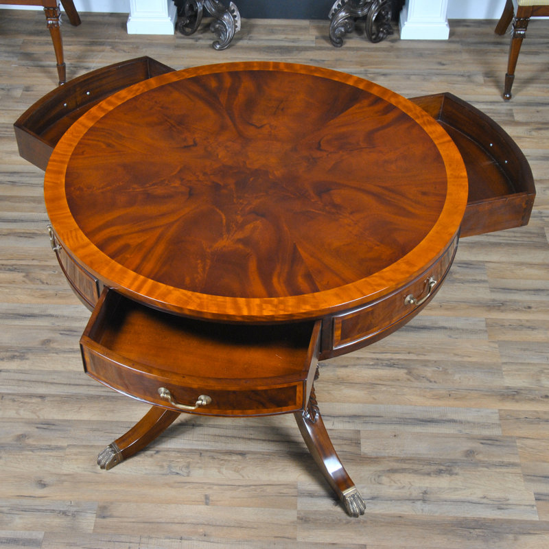 Solid Wood 3 - Drawer End Table