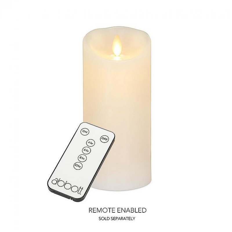 Bougie sans flamme Reallite, Ivoire ivoire, 6,5 po x 3 po sans flamme