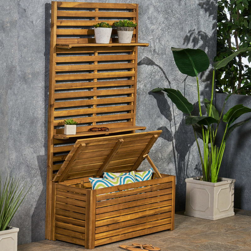 Élégant banc en bois avec support de rangement - entrée 68,38 po de haut x 37,91 po de large 17,56 po de profondeur organisez votre espace